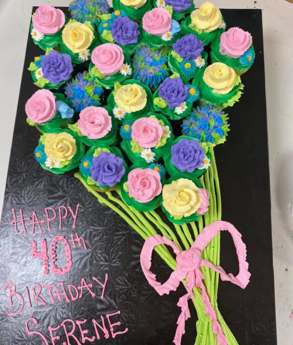 Cupcake Bouquet (with Stems) - Image 4